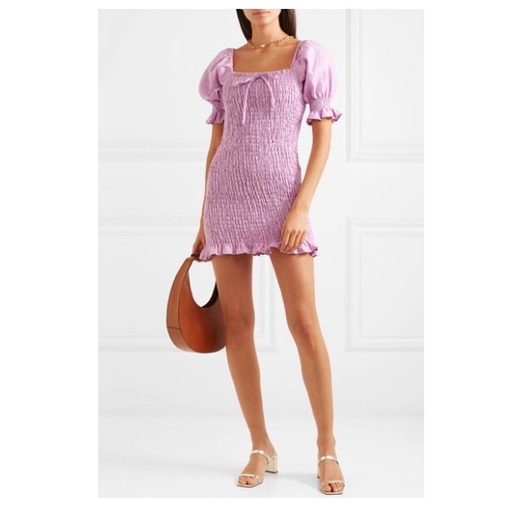 Faithfull the Brand Dresses & Skirts - 🆕 FAITHFULL THE BRAND Purple smocked dress